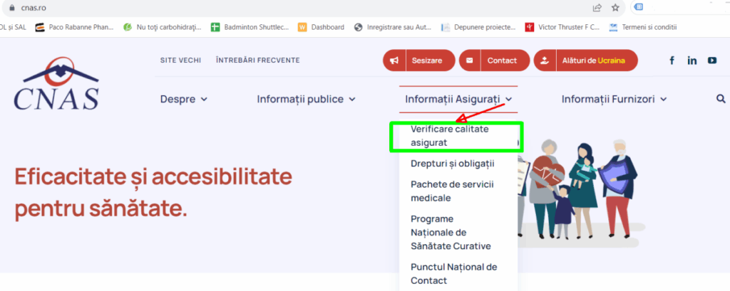 verifica daca esti asigirat la sanatate